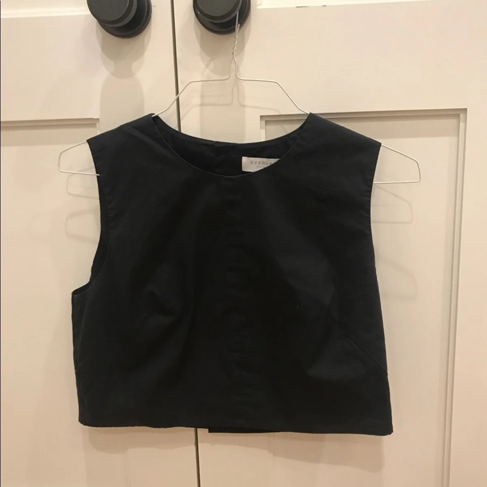 Black Everlane crop top